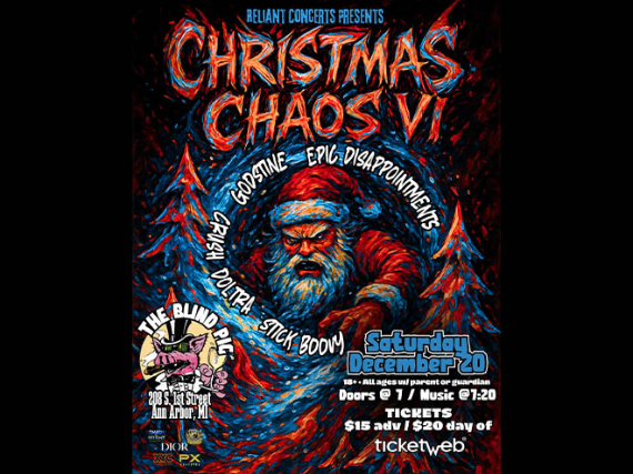 Christmas Chaos VI, Epic Disappointments, Godstine, Crush Doltra, Stick Boovy