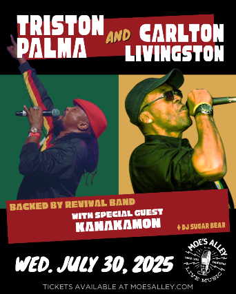 Triston Palma & Carlton Livingston backed by Revival Band with Kanakamon and DJ Sugar Bear