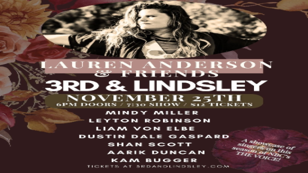 Lauren Anderson & Friends featuring Mindy Miller ,  Leyton Robinson ,  Liam Von Elbe ,  Dustin Dale Gaspard ,  Shan Scott ,  Aarik Duncan & Kam Bugger