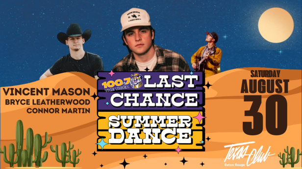 100.7 The Tiger Presents: Last Chance Summer Dance W/ Vincent Mason