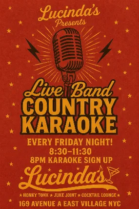 Live Band Country Karaoke
