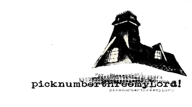 picknumberthreemyLord!, Cableknit, Debatably Stable, Career Funeral, Year of the Snake, Vera Noir, The Separation of Church and State