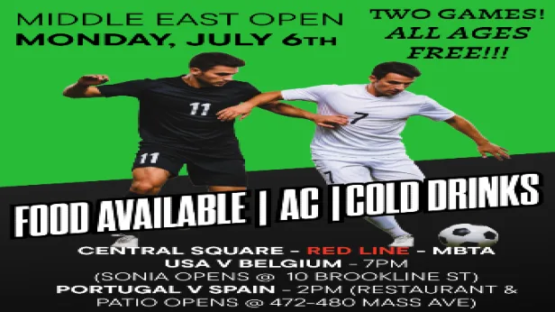 MIDDLE EAST OPEN MON JULY 6 - SONIA OPEN AT 7PM