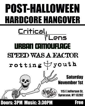 Post-Halloween Hardcore Hangover