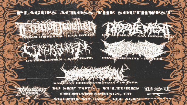 Tomb Dweller, Impalement, Utter Scorn, Consanguinity, Rampant Defenstration