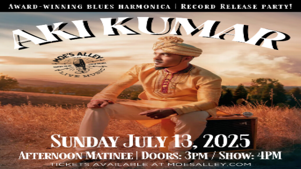 Moe's Alley Presents: Aki Kumar (Sunday Afternoon Blues)