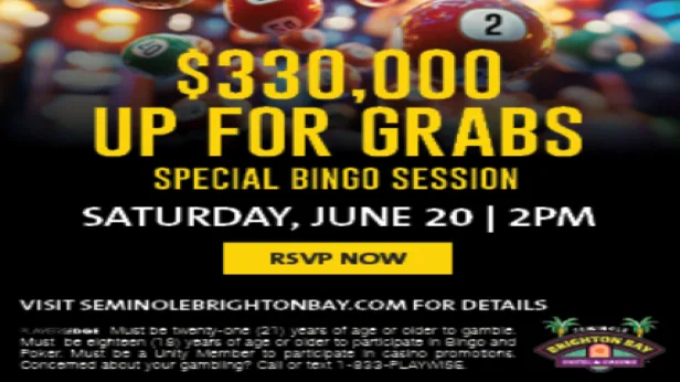 SPECIAL BINGO SESSION