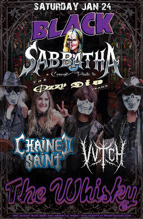 Black Sabbatha (Tribute to Black Sabbath), Awaiting Abigail , Chained Saint, VVitch, Neon Dragon, General Arson