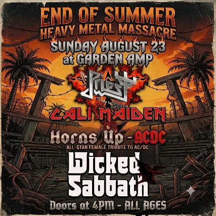 Judas Priest, Iron Maiden, AC/DC, Black Sabbath Tribute Night - End Of Summer Heavy Metal Massacre