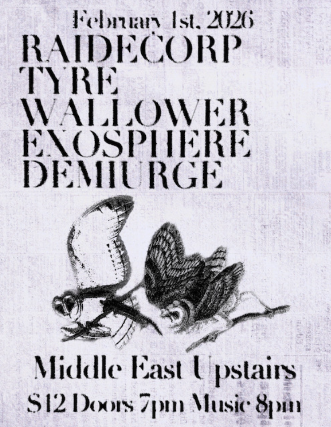 Raidecorp, Tyre, Wallflower, Exosphere, Demiurge