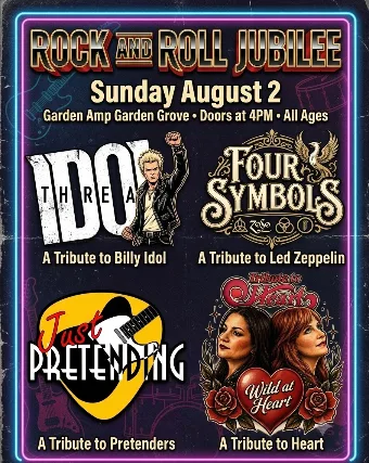 Billy Idol, Heart, The Pretenders, Led Zeppelin Tributes