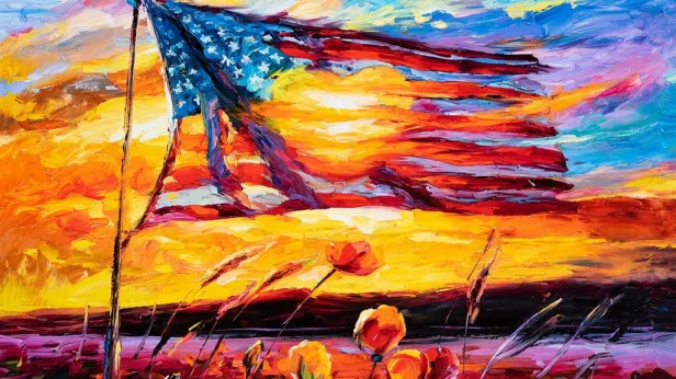 American Flag Paint Night