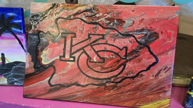 Kansas City Chiefs Pour Paint Night
