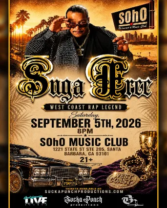 Suga Free Live in Santa Barbara