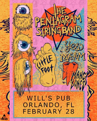The Pentagram String Band, Little Foot, Yes Ma'am, and Mangy Bones in Orlando