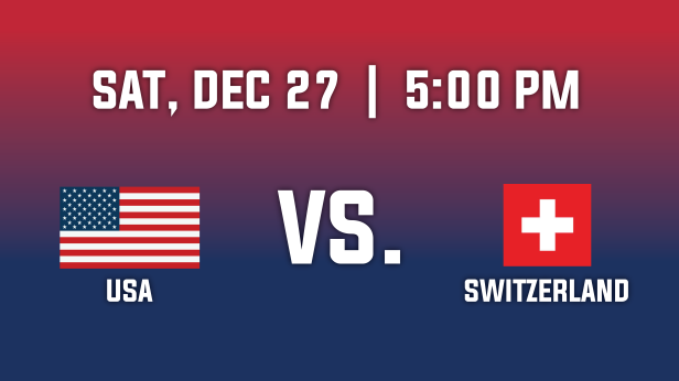 2026 IIHF World Junior Championship-Group A - USA v. Switzerland
