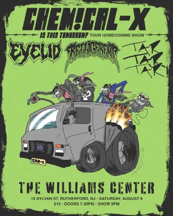 Chemical-X (Homecoming Show), Eyelid, Belligerent and Tar.