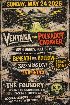 Ventana, Polkadot Cadaver, Beneath the Hollow , Sassafras Cove, Jade Ring