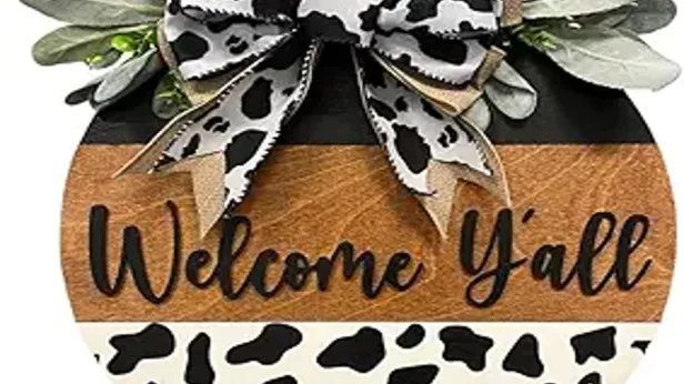 Spring Door Sign "Welcome Yall"