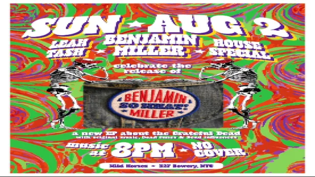 Dead Night: Benjamin Miller 'So What' EP Release