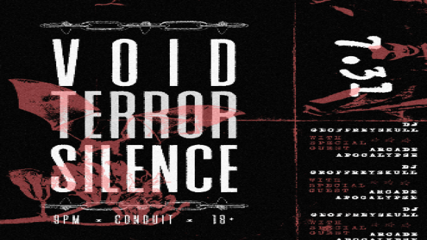Void. Terror. Silence: A FREE Night of Goth and Industrial Music