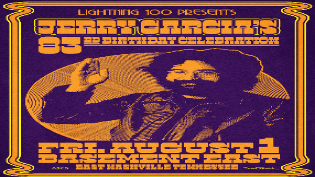 Jerry Garcia's 83rd Birthday Celebration feat. Past & Current Members of Los Colognes, Moon Taxi, Futurebirds & Stolen Faces and performances by Marty Schwartz, Trevor Terndrup and more!