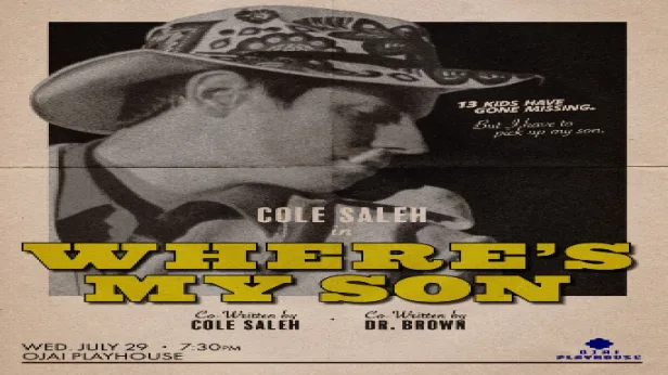 Cole Saleh in Where's My Son (Live)