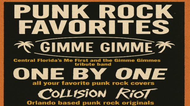 PUNK ROCK FAVORITES! WITH GIMME GIMME, ONE BY ONE AND COLLISION RIOT