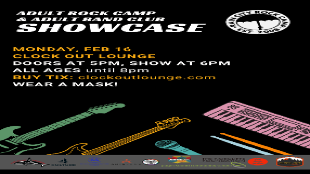 Rain City Rock Camp Presents: Adult Rock Camp & Adult Band Club Showcase