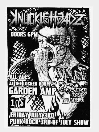 Punk Rock 3rd of July inside the Locker Room