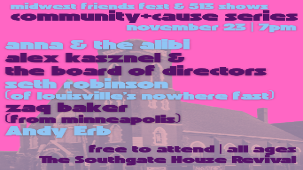 MidWest Friends Fest & 513 Shows Present Community+Cause Series