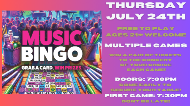 Music Bingo Night (07/24)