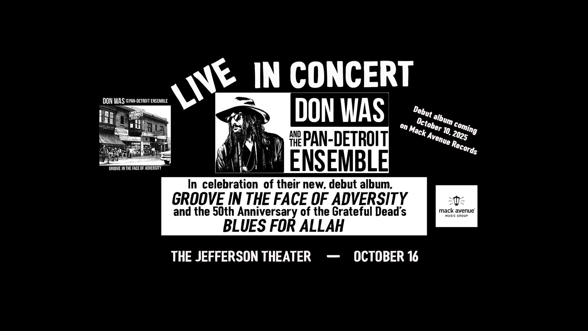 Don Was and the Pan-Detroit Ensemble - "Blues For Allah" 50th Anniv.