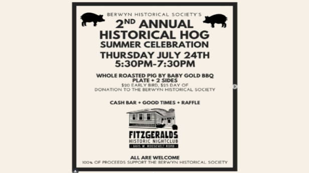 Berwyn Historical Society's 2nd Annual HISTORICAL HOG Summer Celebration!