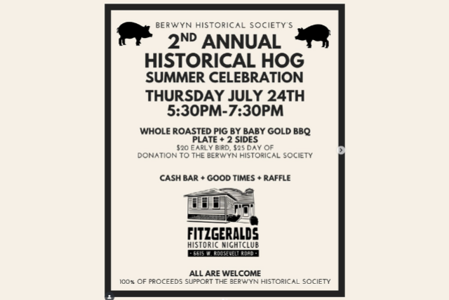Berwyn Historical Society's 2nd Annual HISTORICAL HOG Summer Celebration!