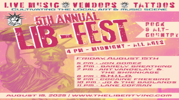 Lib-Fest FRIDAY: Rock & Alt-Country