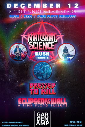 RUSH, KISS, Pink Floyd Tributes - Spirit Under The Stars at Garden Amp