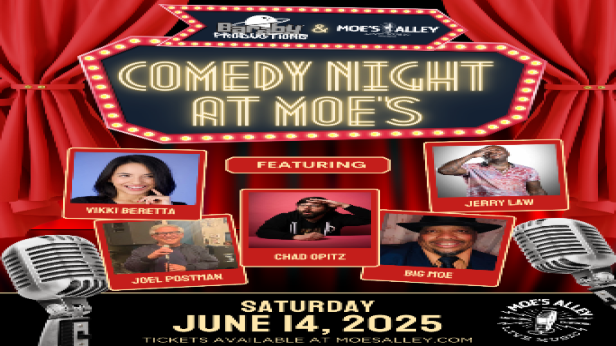 Baraby Productions presents Comedy Night at Moe's ft. Jerry Law, Chad Opitz, Vikki Beretta, Big Moe & Joel Postman