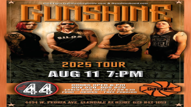 Gunshine at The 44 with special guests TBA