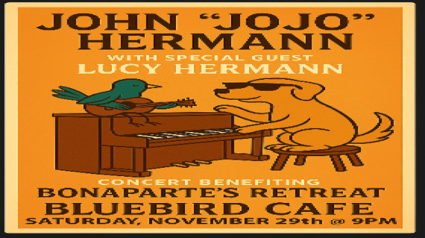 (PRE-SALE): An Evening with John “JoJo” Hermann of Widespread Panic with special guest Lucy Hermann; benefitting Bonaparte's Retreat