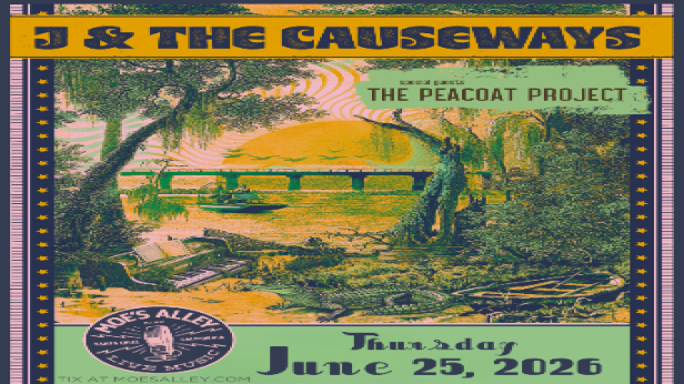 Moe's Alley Presents: J & The Causeways w/ The Peacoat Project