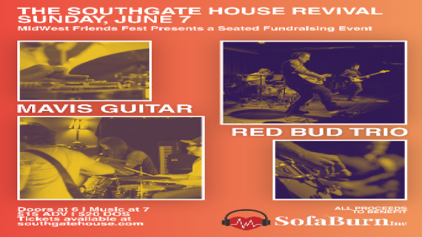 MidWest Friends Fest Presents: A Seated Fundraising Event for SofaBurn Inc. featuring Mavis Guitar & Red Bud Trio