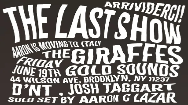 The Giraffes  Final Show  D'NT, Josh Taggart, Aaron C. Lazar