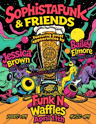 Sophistafunk & Friends  feat. Jessica Brown w/s/g Casey Little & The Tiny Giants