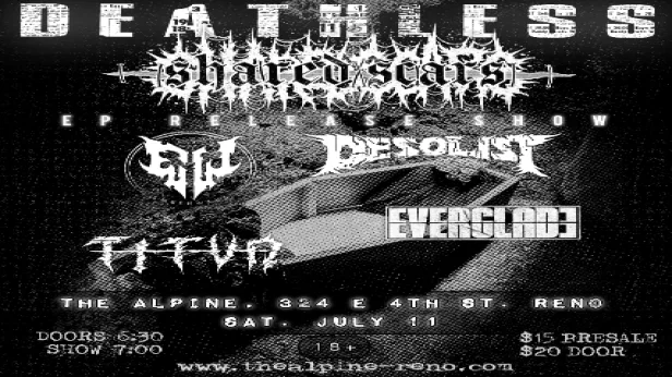 Shared Scars EP Release Show w/ Emberwake, Desolist, Titvn & Everglade