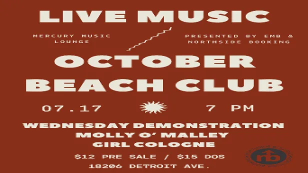 October Beach Club, Wednesday Demonstration, Molly O'Malley, Girl Cologne
