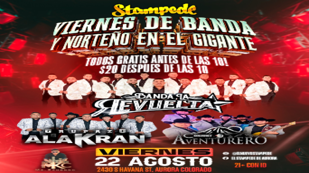 Viernes de Gratis Antes De Las 10P - $20 Después
