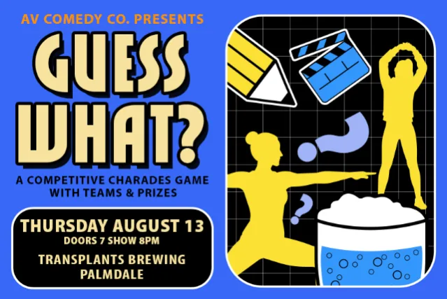 FREE EVENT: GUESS WHAT? A COMPETITIVE CHARADES GAME WITH TEAMS & PRIZES