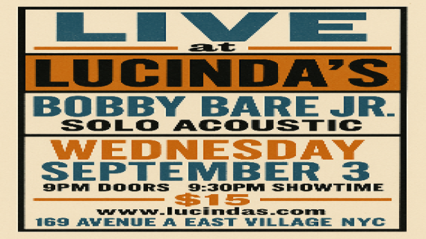Bobby Bare Jr LIVE Solo Acoustic @ Lucinda's