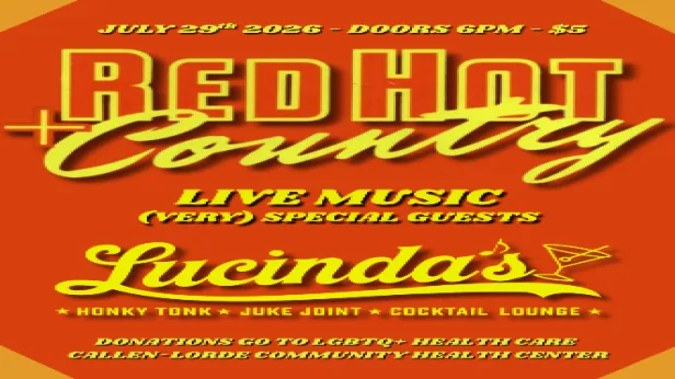 RED HOT + COUNTRY. Live Music with Special Guests.  Benefit to LGBTQ and Health Care (Callen-Lorde Community Health Center).